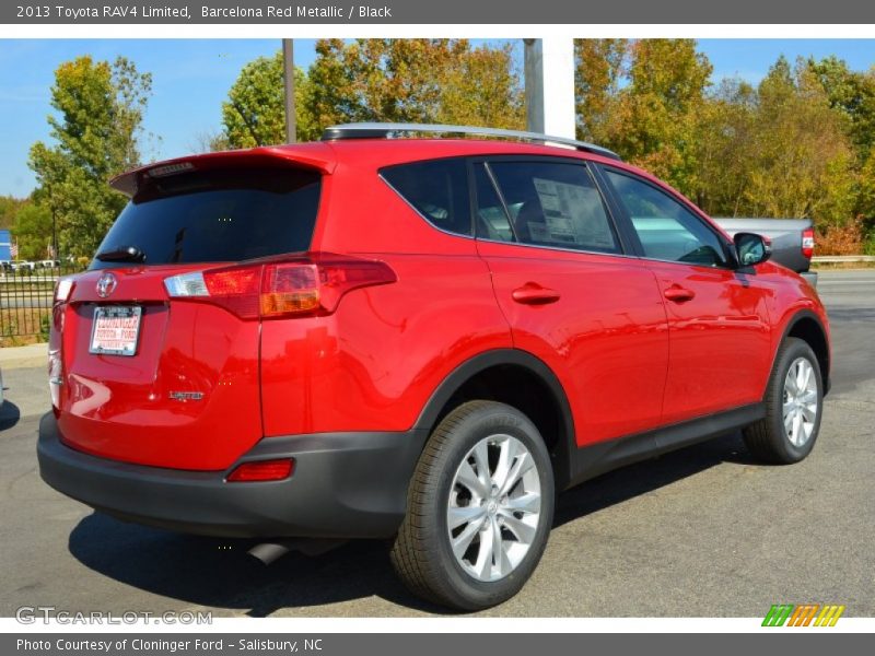 Barcelona Red Metallic / Black 2013 Toyota RAV4 Limited