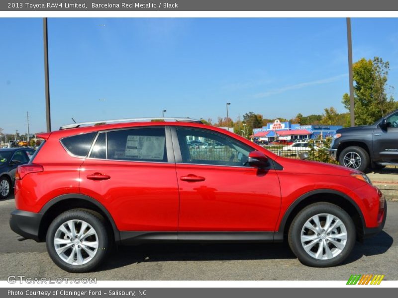 Barcelona Red Metallic / Black 2013 Toyota RAV4 Limited