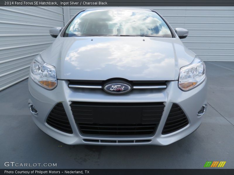 Ingot Silver / Charcoal Black 2014 Ford Focus SE Hatchback