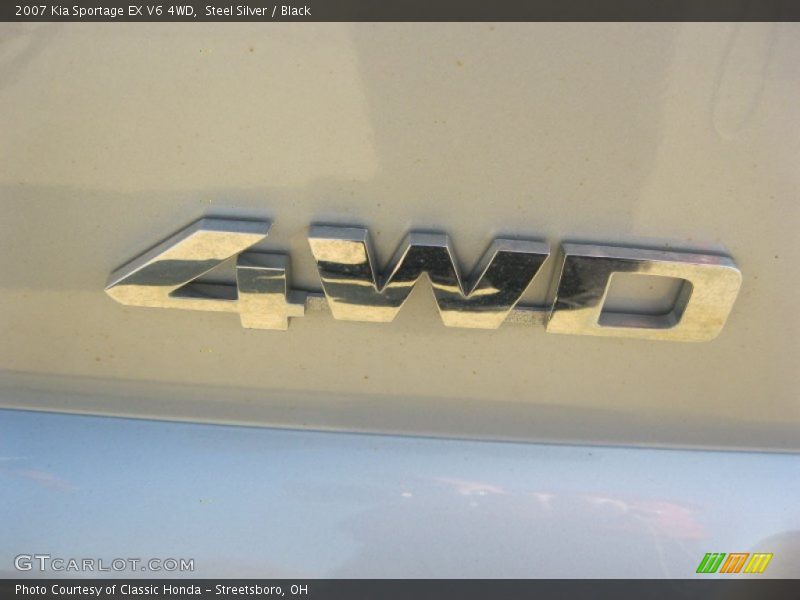 Steel Silver / Black 2007 Kia Sportage EX V6 4WD