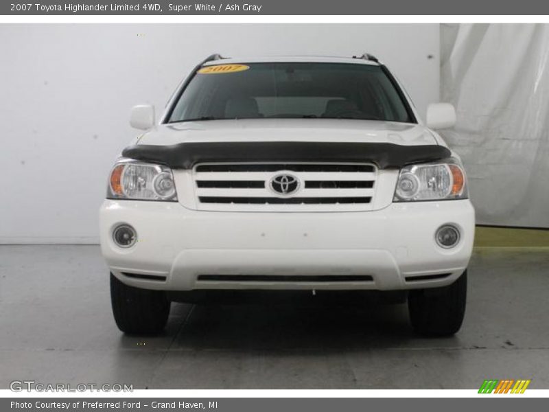 Super White / Ash Gray 2007 Toyota Highlander Limited 4WD