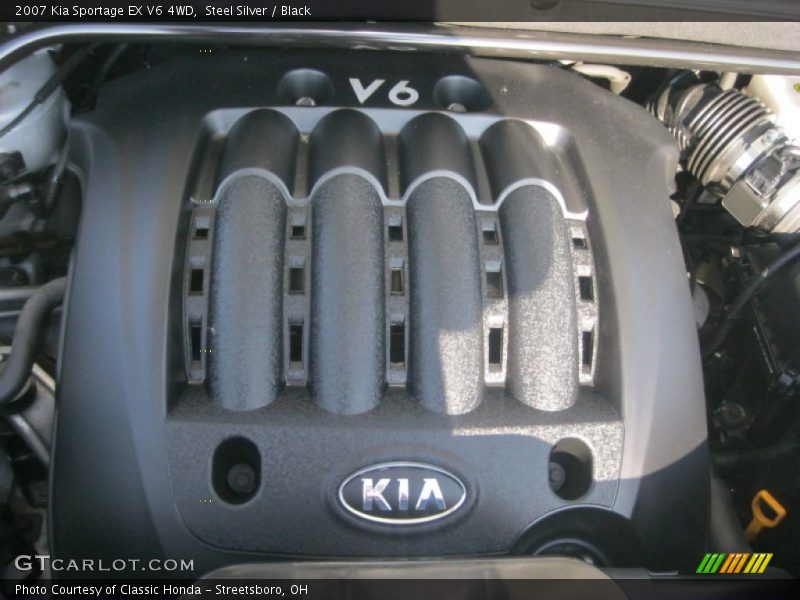 Steel Silver / Black 2007 Kia Sportage EX V6 4WD