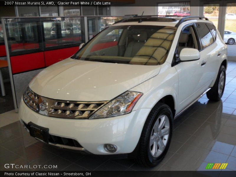 Glacier Pearl White / Cafe Latte 2007 Nissan Murano SL AWD