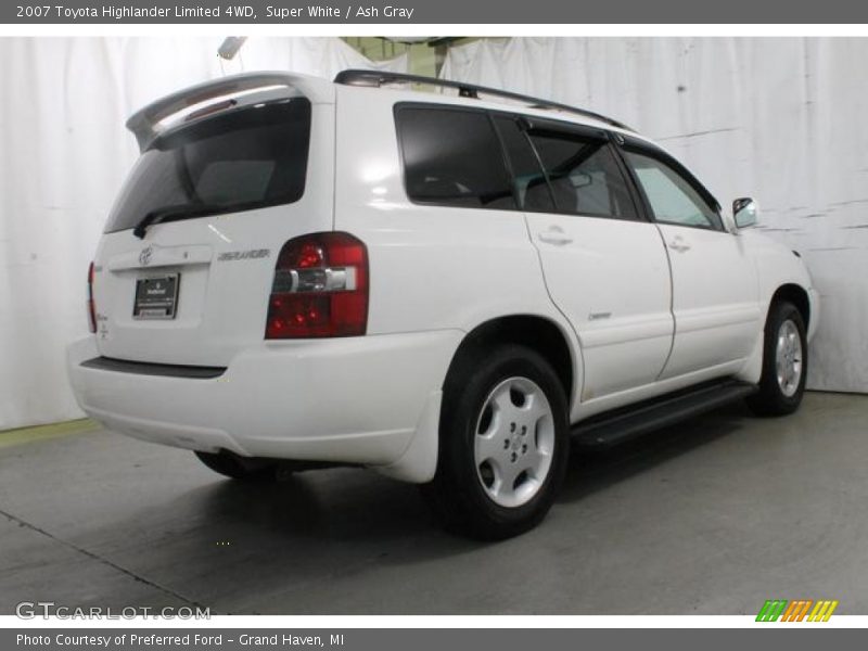 Super White / Ash Gray 2007 Toyota Highlander Limited 4WD