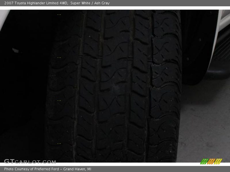 Super White / Ash Gray 2007 Toyota Highlander Limited 4WD