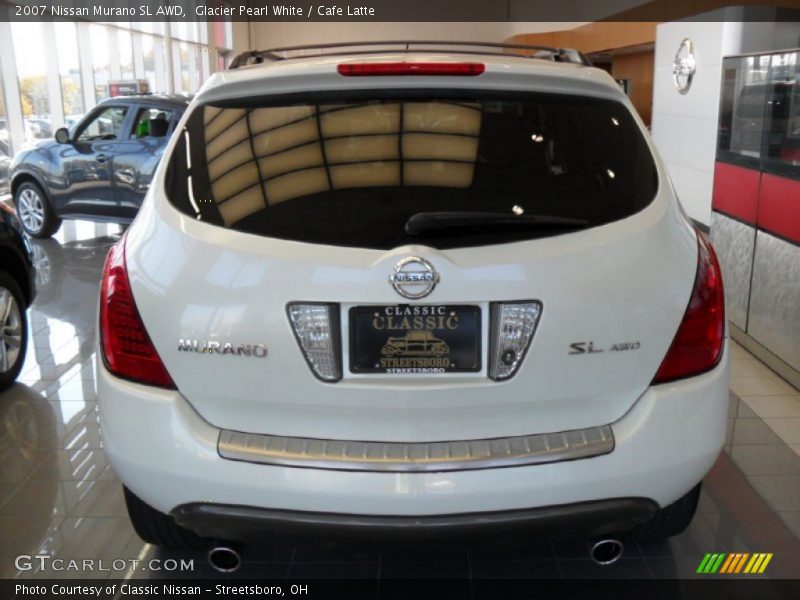 Glacier Pearl White / Cafe Latte 2007 Nissan Murano SL AWD