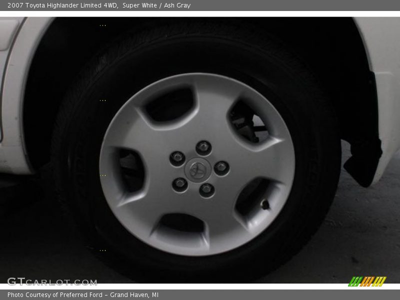 Super White / Ash Gray 2007 Toyota Highlander Limited 4WD