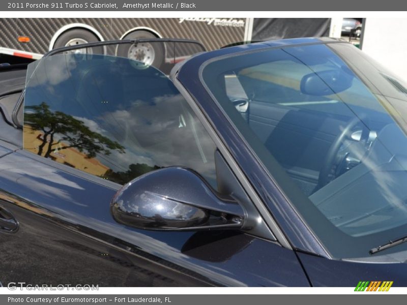 Amethyst Metallic / Black 2011 Porsche 911 Turbo S Cabriolet