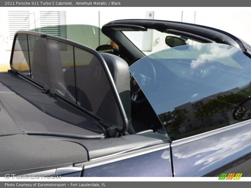 Amethyst Metallic / Black 2011 Porsche 911 Turbo S Cabriolet