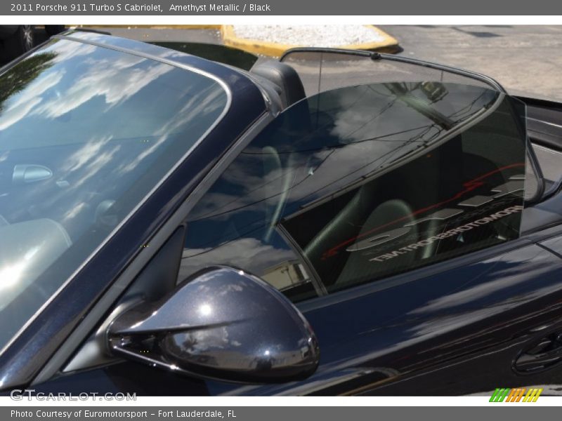 Amethyst Metallic / Black 2011 Porsche 911 Turbo S Cabriolet