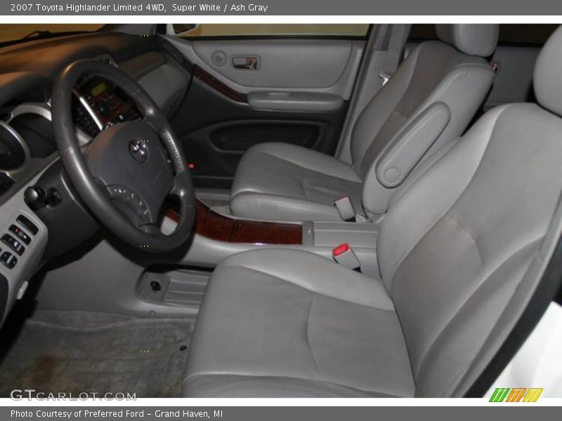 Super White / Ash Gray 2007 Toyota Highlander Limited 4WD