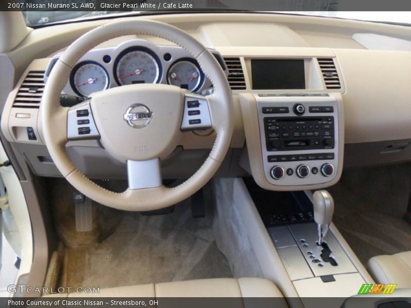 Glacier Pearl White / Cafe Latte 2007 Nissan Murano SL AWD