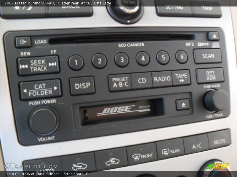 Glacier Pearl White / Cafe Latte 2007 Nissan Murano SL AWD