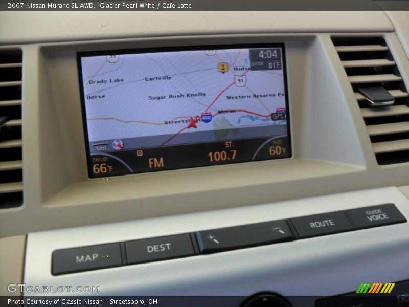 Glacier Pearl White / Cafe Latte 2007 Nissan Murano SL AWD