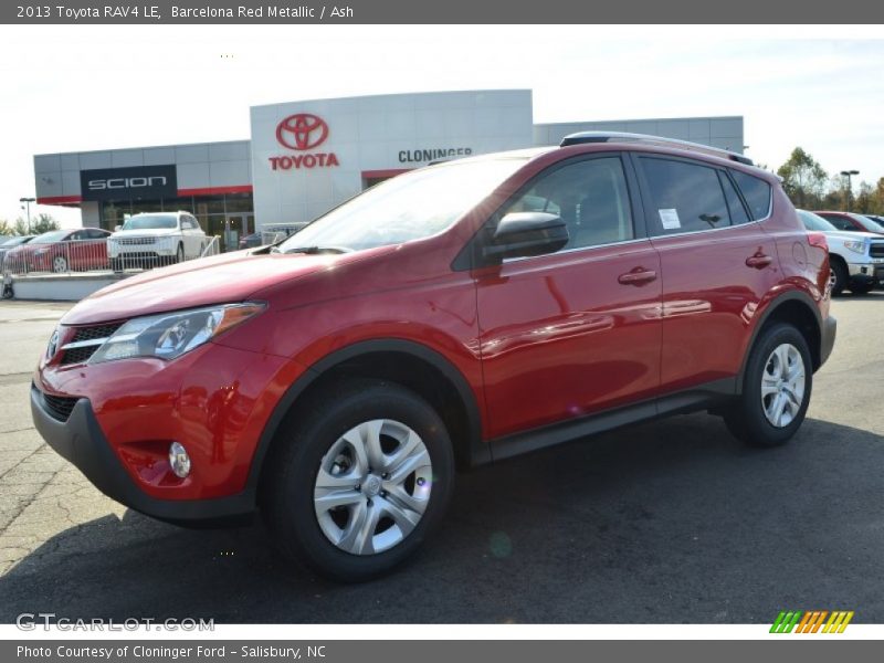 Barcelona Red Metallic / Ash 2013 Toyota RAV4 LE