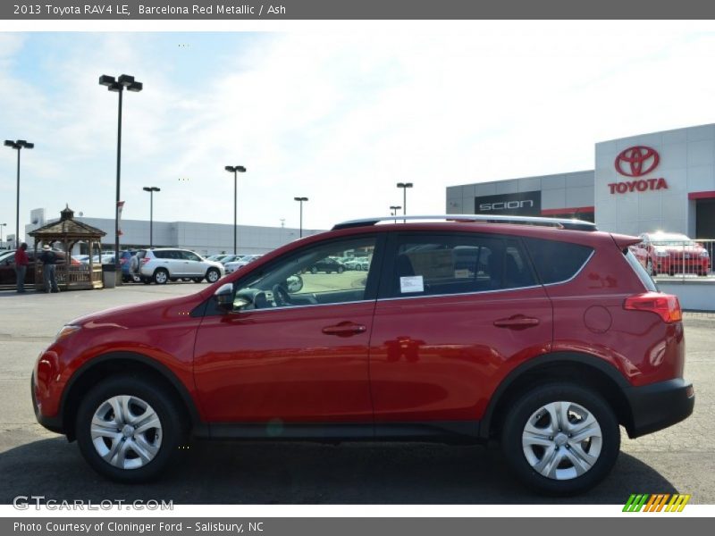 Barcelona Red Metallic / Ash 2013 Toyota RAV4 LE