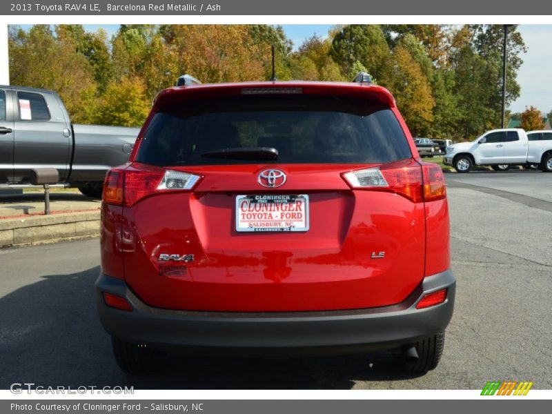 Barcelona Red Metallic / Ash 2013 Toyota RAV4 LE