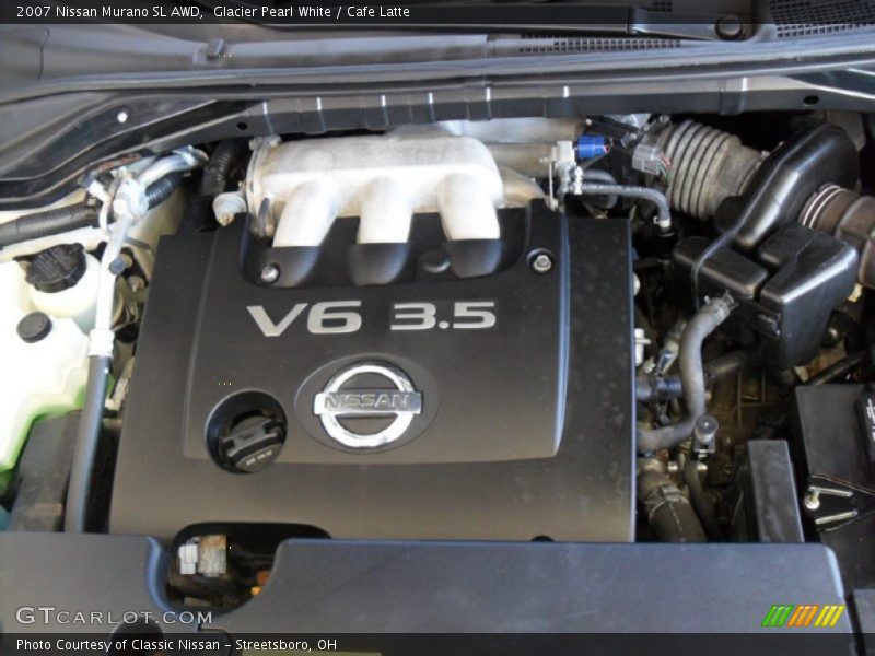 Glacier Pearl White / Cafe Latte 2007 Nissan Murano SL AWD