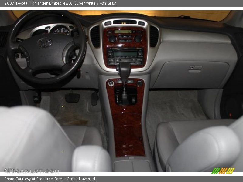 Super White / Ash Gray 2007 Toyota Highlander Limited 4WD