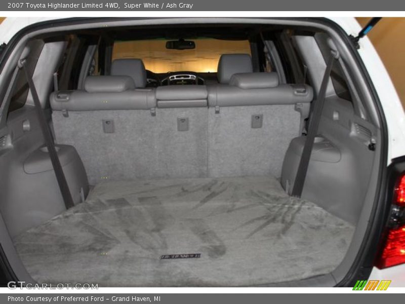 Super White / Ash Gray 2007 Toyota Highlander Limited 4WD