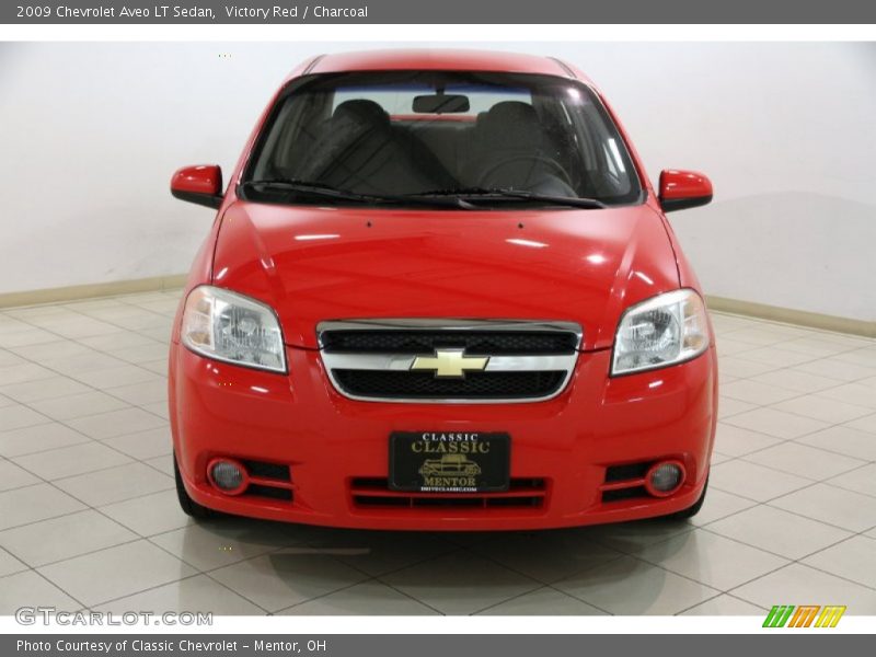 Victory Red / Charcoal 2009 Chevrolet Aveo LT Sedan