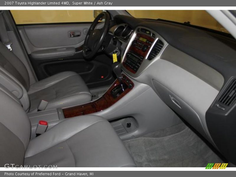 Super White / Ash Gray 2007 Toyota Highlander Limited 4WD