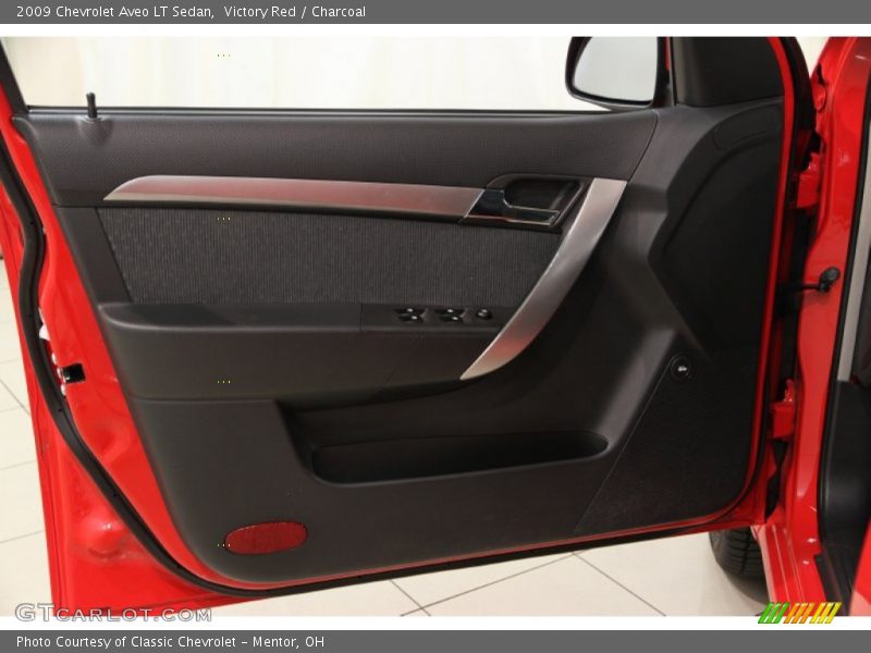 Victory Red / Charcoal 2009 Chevrolet Aveo LT Sedan