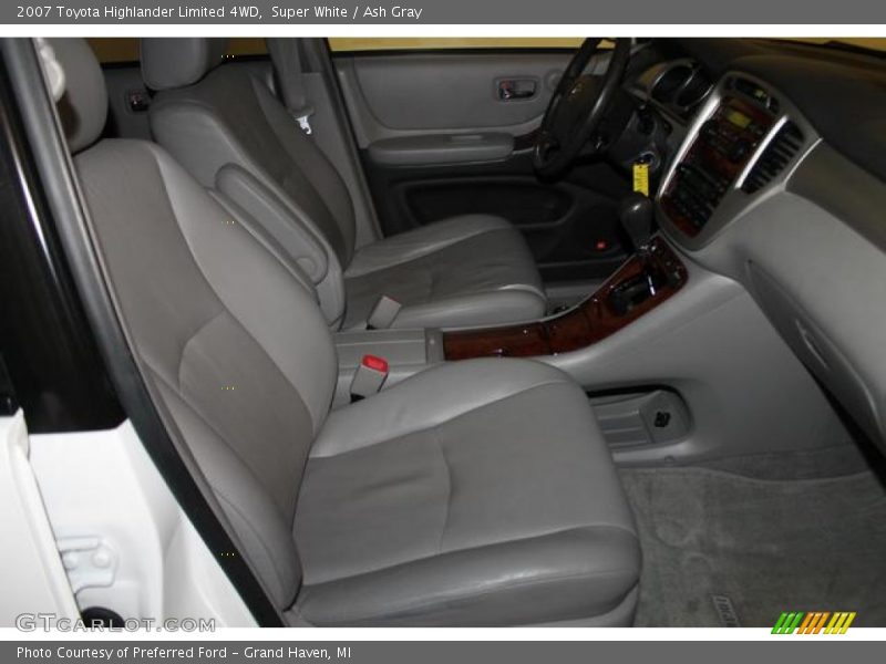 Super White / Ash Gray 2007 Toyota Highlander Limited 4WD