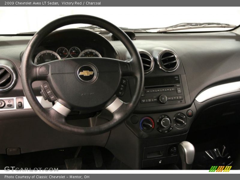 Victory Red / Charcoal 2009 Chevrolet Aveo LT Sedan