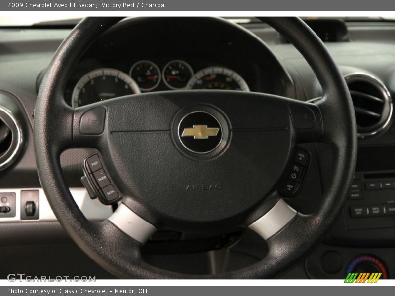 Victory Red / Charcoal 2009 Chevrolet Aveo LT Sedan