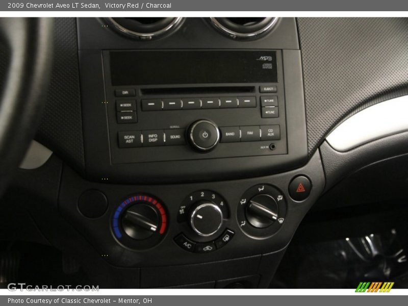 Victory Red / Charcoal 2009 Chevrolet Aveo LT Sedan