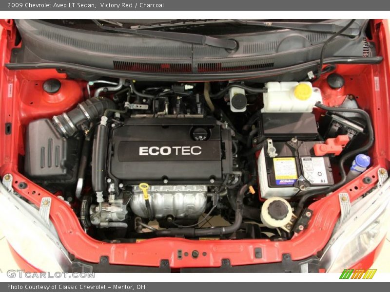 Victory Red / Charcoal 2009 Chevrolet Aveo LT Sedan
