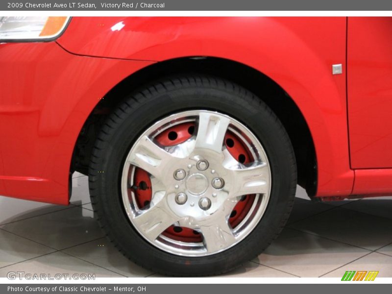 Victory Red / Charcoal 2009 Chevrolet Aveo LT Sedan