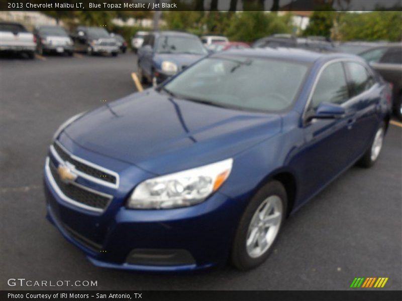 Blue Topaz Metallic / Jet Black 2013 Chevrolet Malibu LT