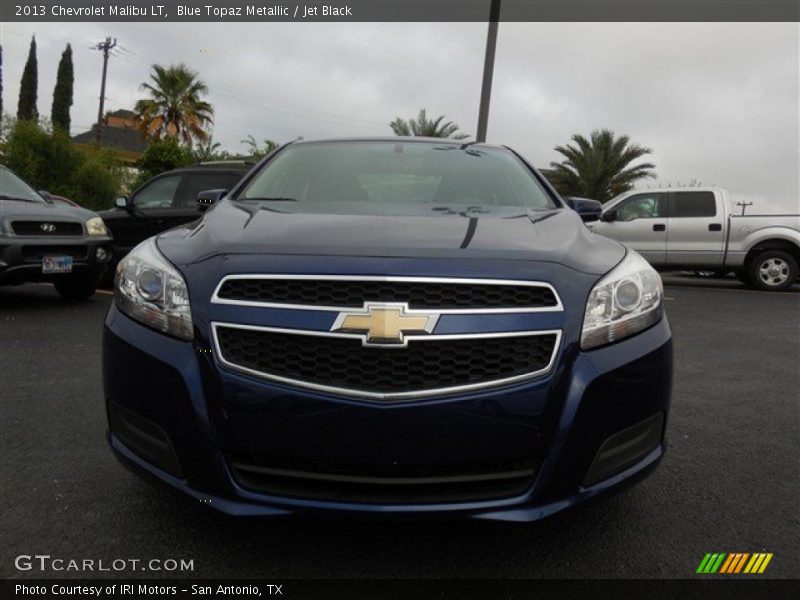 Blue Topaz Metallic / Jet Black 2013 Chevrolet Malibu LT