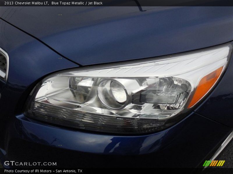 Blue Topaz Metallic / Jet Black 2013 Chevrolet Malibu LT
