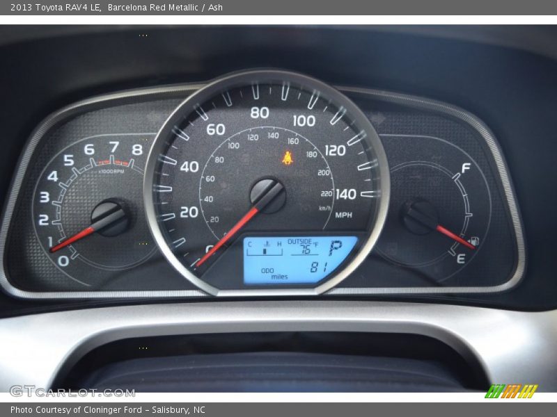 Barcelona Red Metallic / Ash 2013 Toyota RAV4 LE