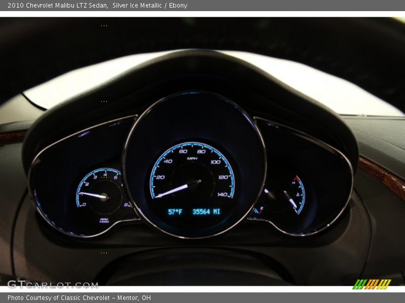 Silver Ice Metallic / Ebony 2010 Chevrolet Malibu LTZ Sedan