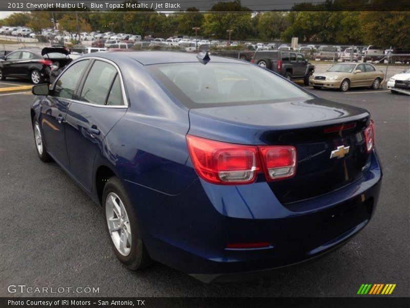 Blue Topaz Metallic / Jet Black 2013 Chevrolet Malibu LT