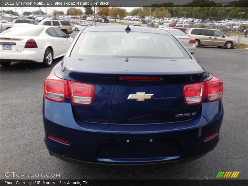 Blue Topaz Metallic / Jet Black 2013 Chevrolet Malibu LT
