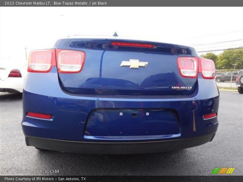 Blue Topaz Metallic / Jet Black 2013 Chevrolet Malibu LT