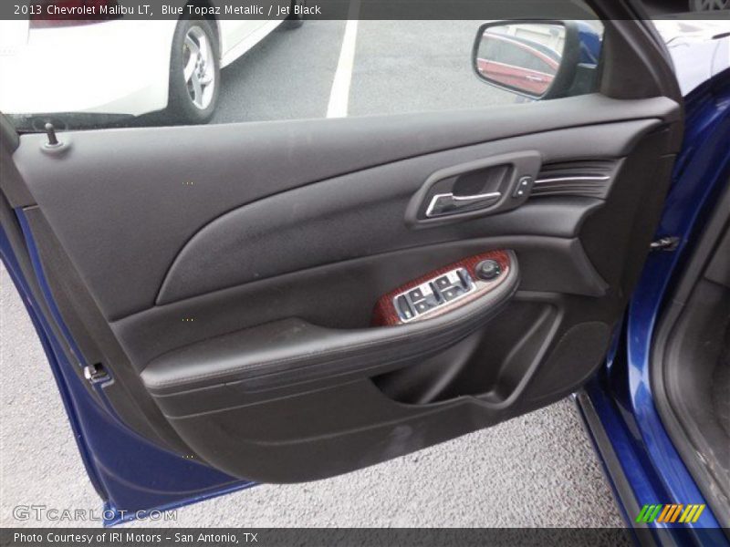Blue Topaz Metallic / Jet Black 2013 Chevrolet Malibu LT