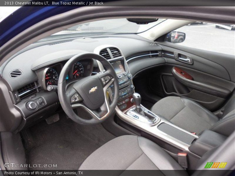 Blue Topaz Metallic / Jet Black 2013 Chevrolet Malibu LT