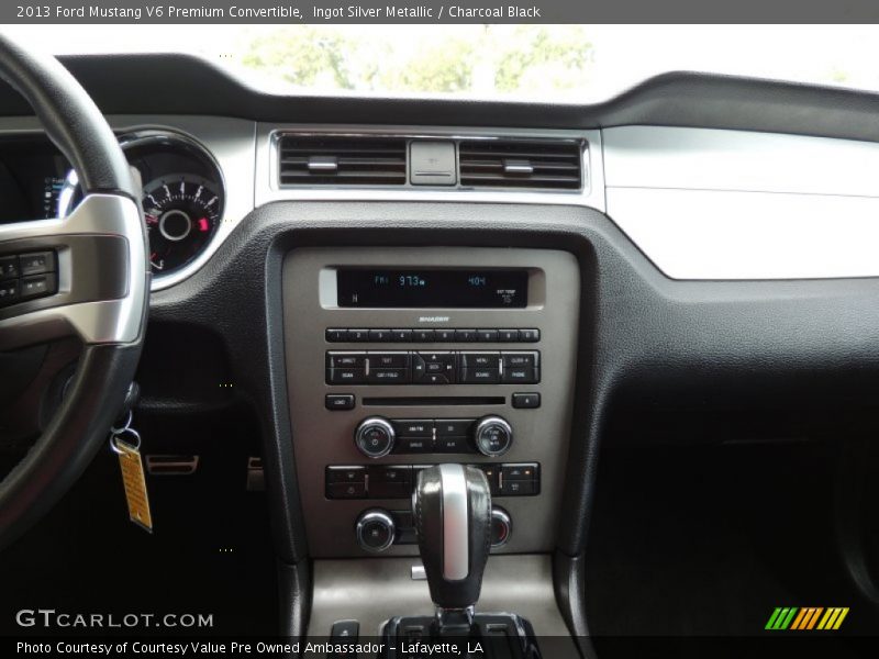 Ingot Silver Metallic / Charcoal Black 2013 Ford Mustang V6 Premium Convertible