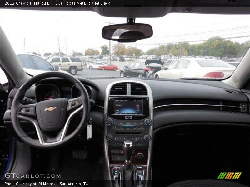 Blue Topaz Metallic / Jet Black 2013 Chevrolet Malibu LT