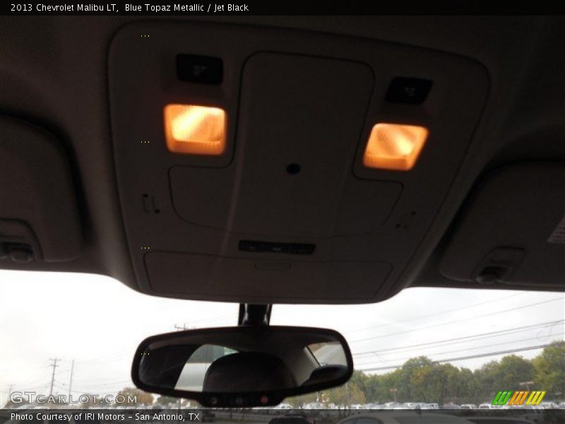 Blue Topaz Metallic / Jet Black 2013 Chevrolet Malibu LT