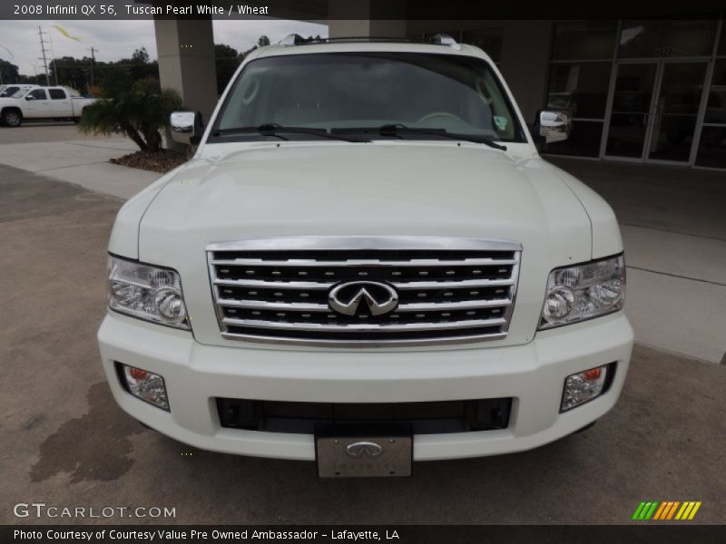 Tuscan Pearl White / Wheat 2008 Infiniti QX 56