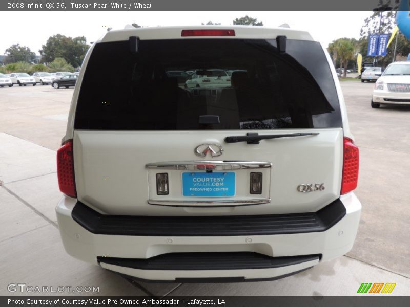 Tuscan Pearl White / Wheat 2008 Infiniti QX 56