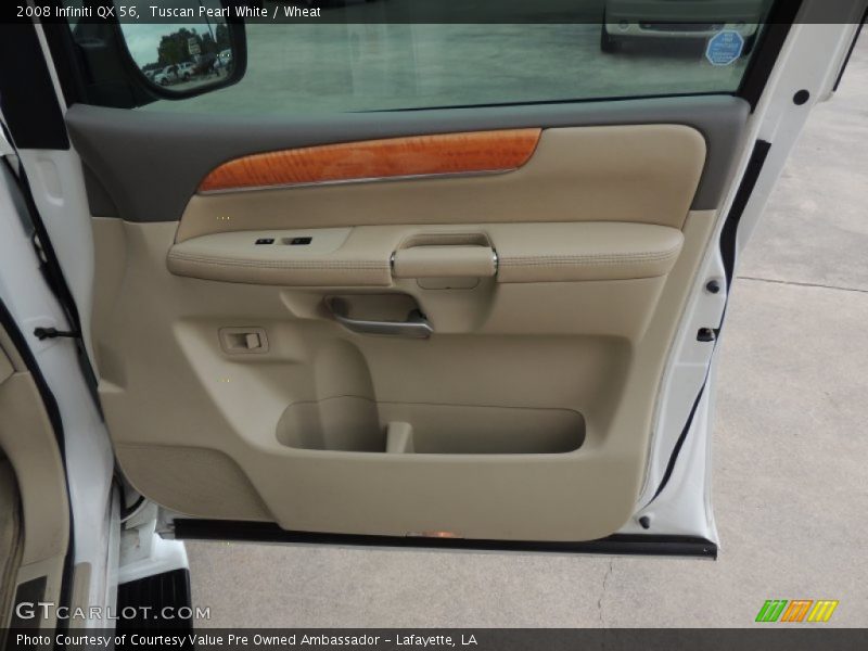 Tuscan Pearl White / Wheat 2008 Infiniti QX 56