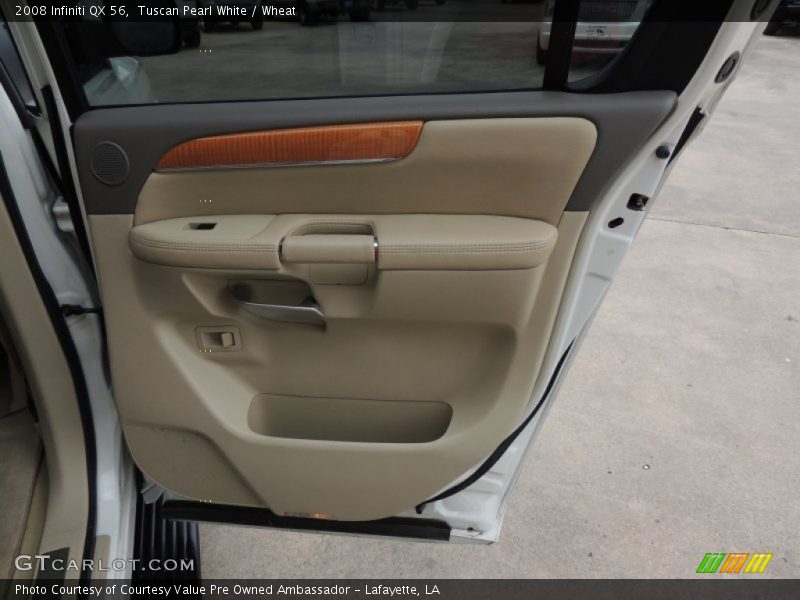 Tuscan Pearl White / Wheat 2008 Infiniti QX 56